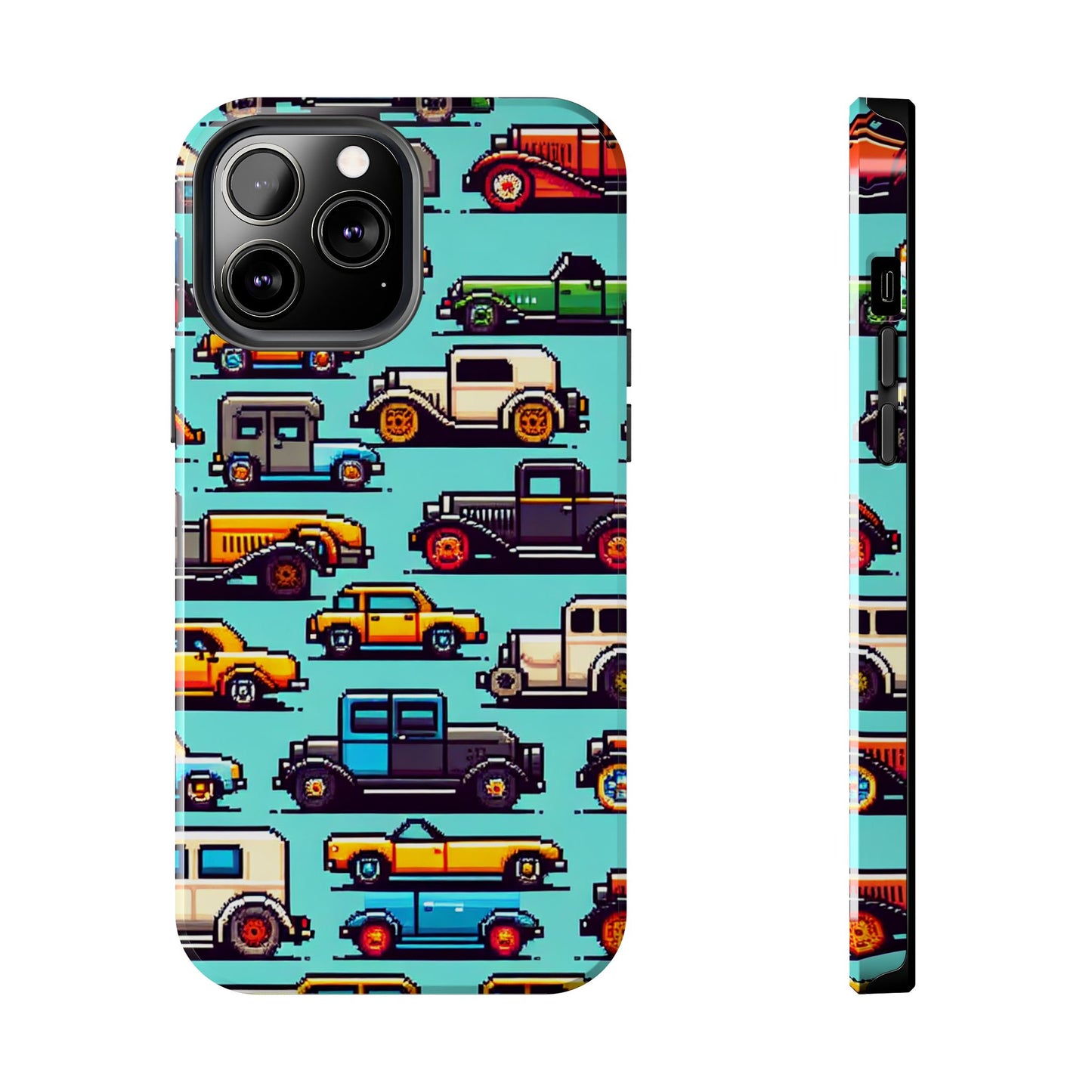 Retro Car Pixel Art Tough Phone Case - Durable & Stylish Protection - for iPhone