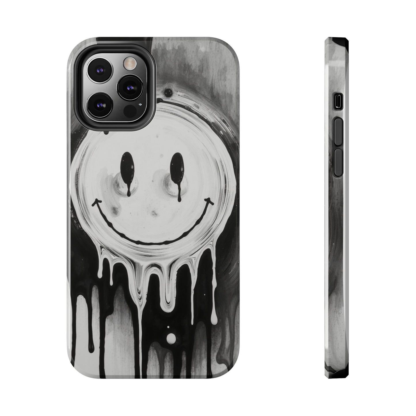 Dripping Smiley Tough Phone Case - Stylish & Durable Protection