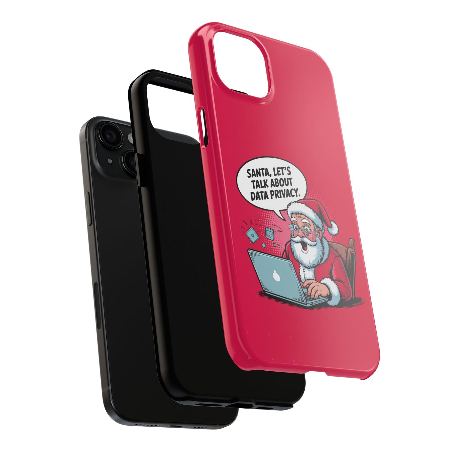 Santa Data Privacy Design Tough iPhone Case for Christmas