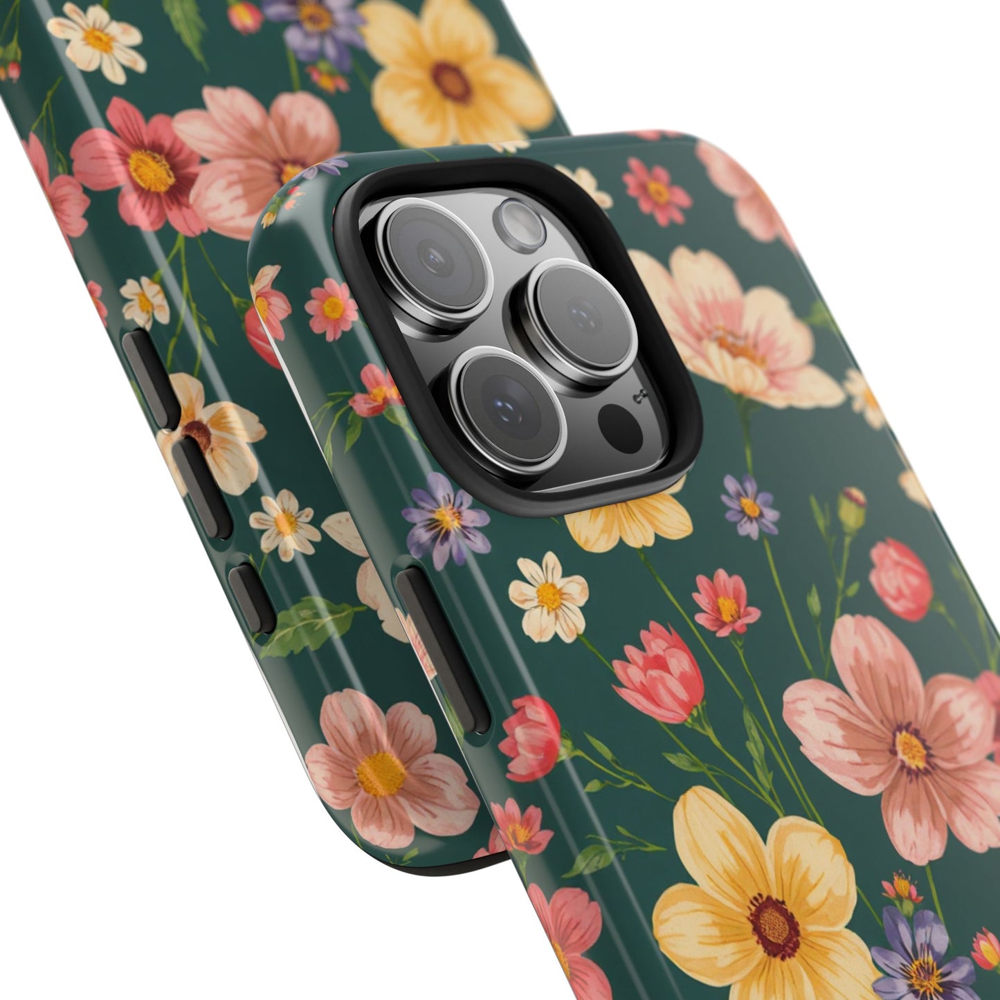 Vintage Spring Flowers Tough Phone Case - Durable Protection for iPhone