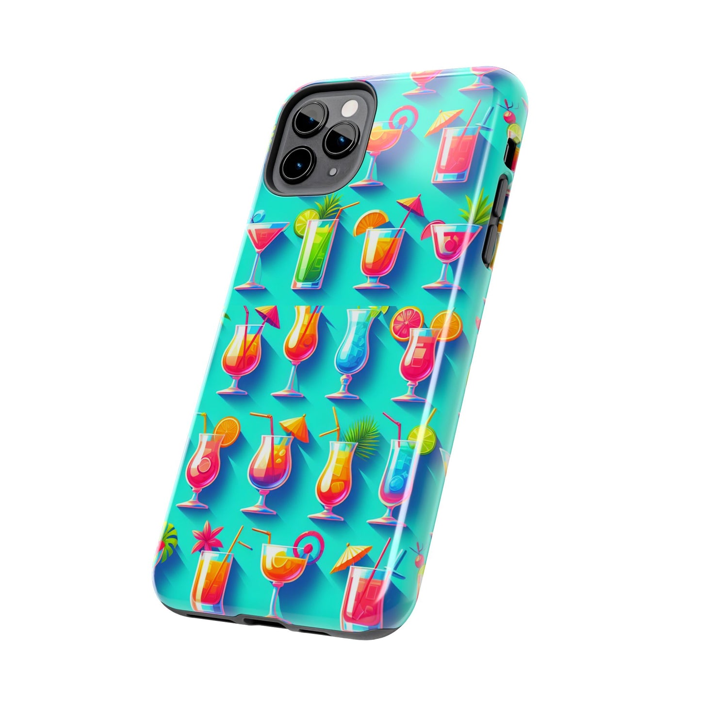 Cocktail Party Phone Case - Fun & Colorful Design for Summer Vibes - for iPhone
