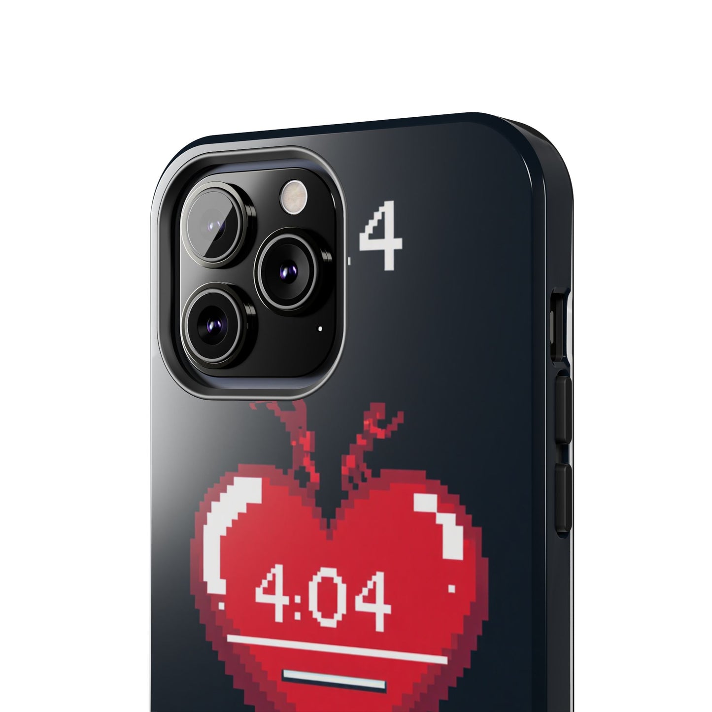 Vintage Pixel Heart Tough Phone Case - "404 Love Not Found" Design