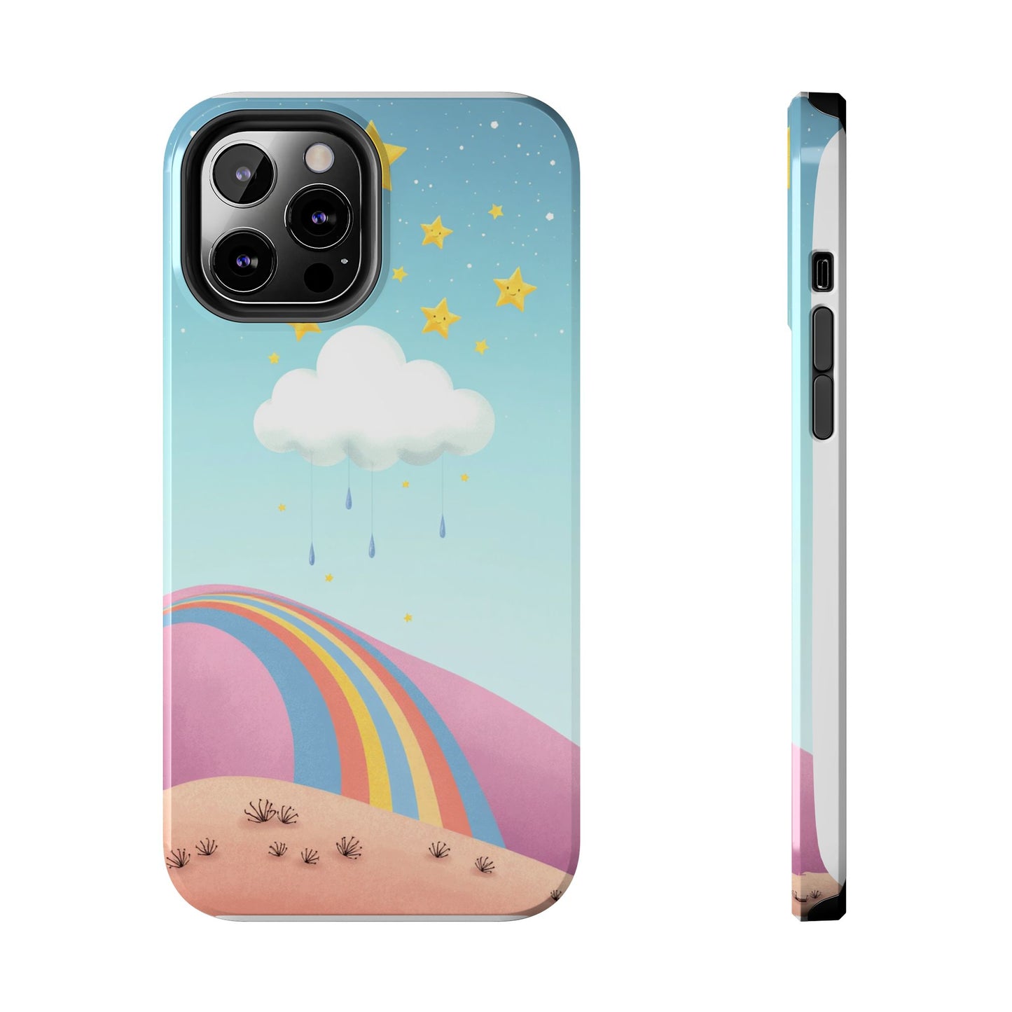 Colorful Rainbow Phone Case - Durable Tough Design for Adventurers
