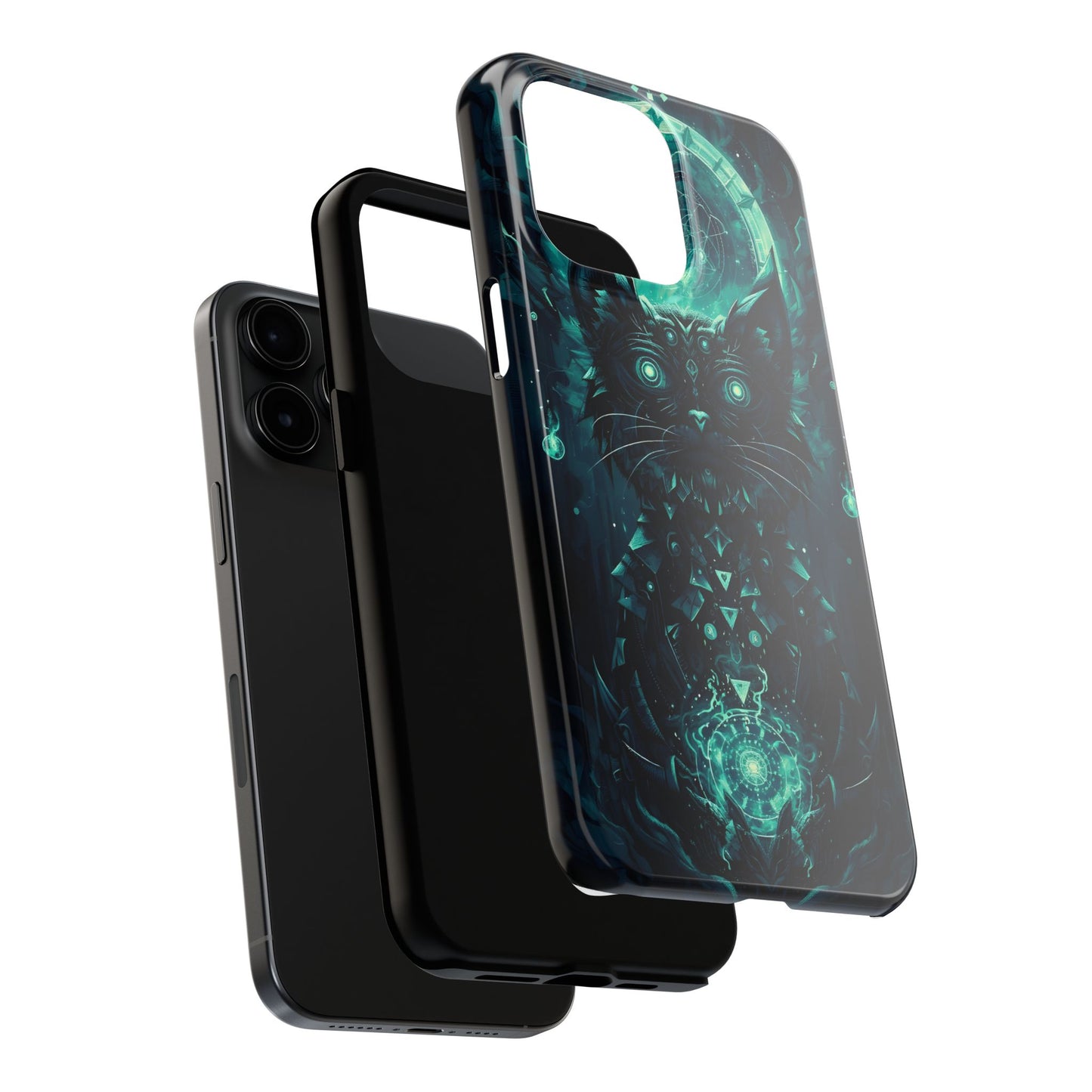 Mystical Dark Cat Phone Case - Tough Protective Cover for Cat Lovers - for iPhone