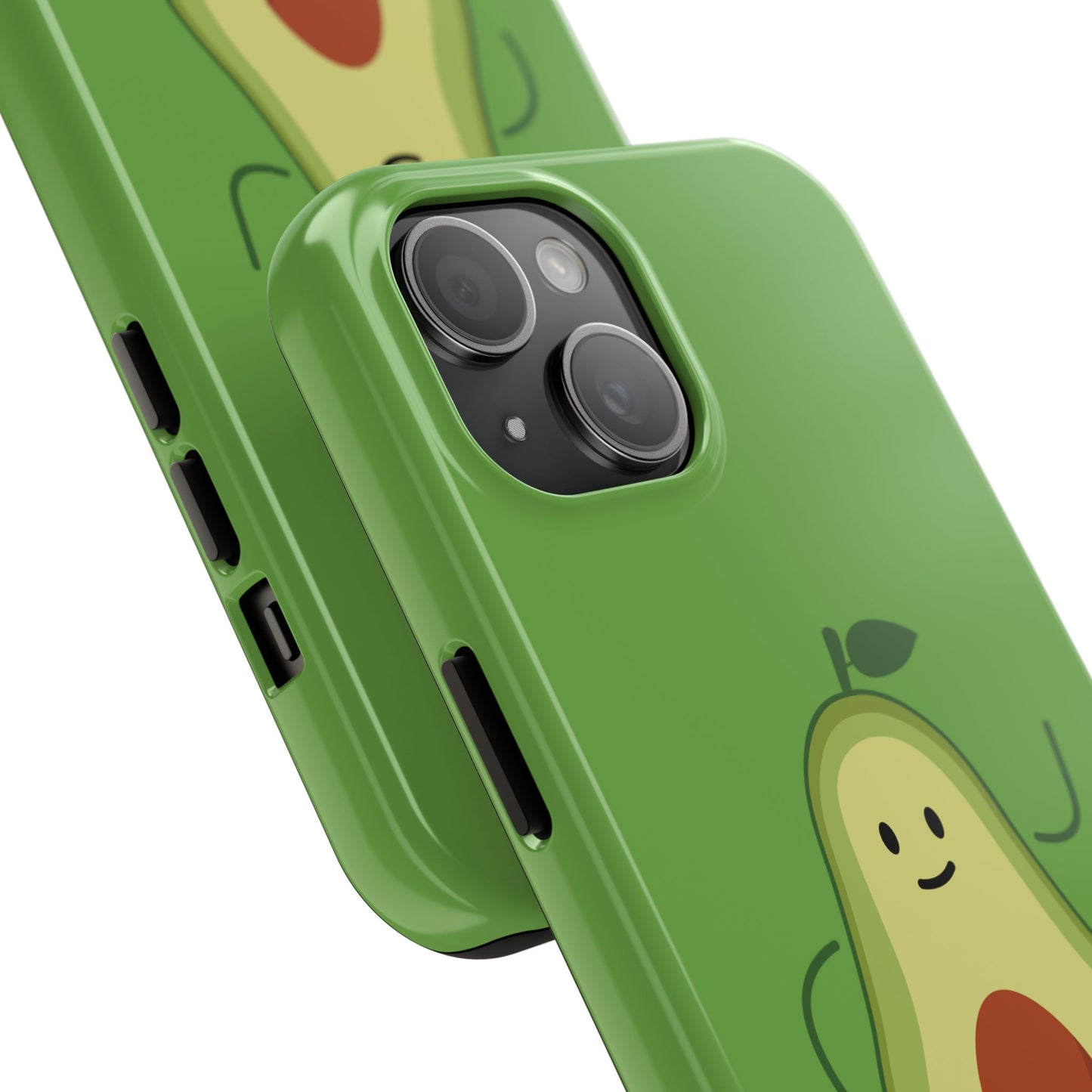 Vegan Avocado Tough Phone Case - Cute & Durable Phone Cover - for iPhone