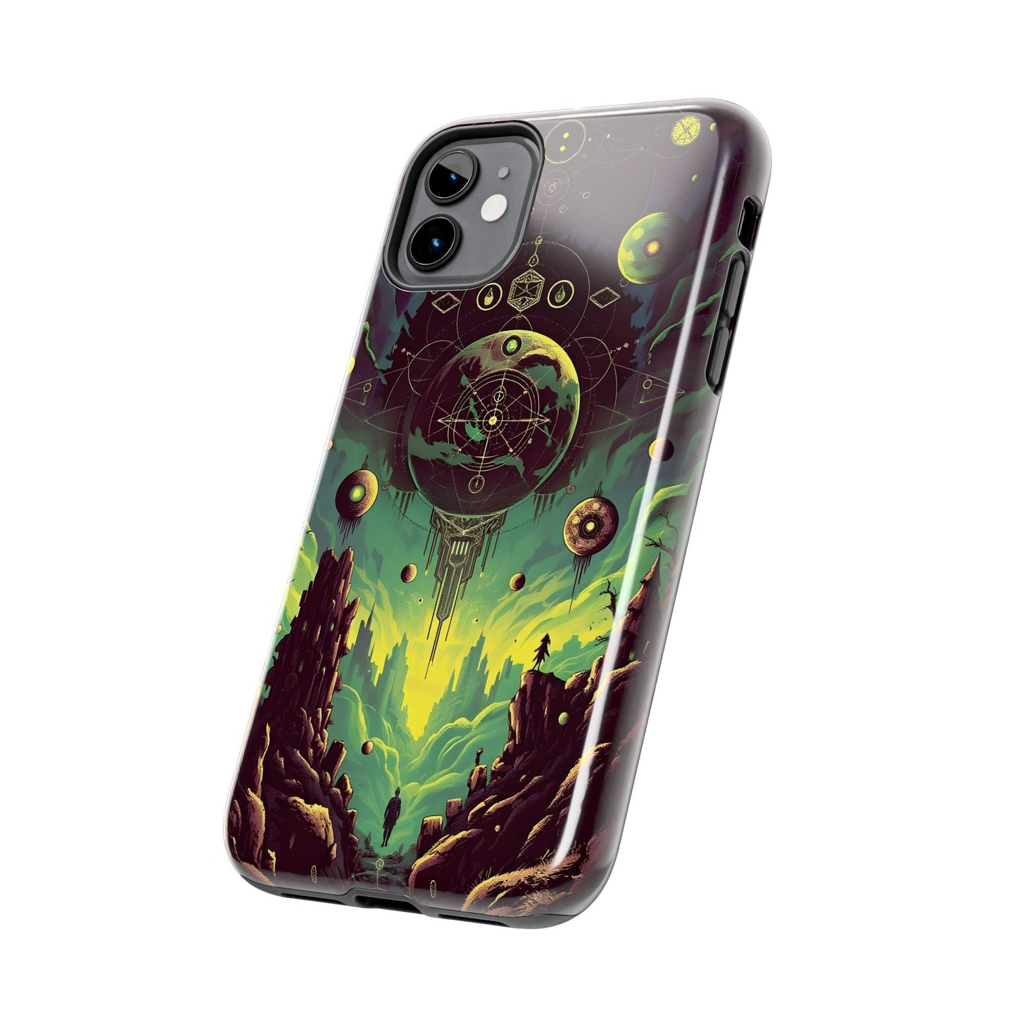 Cosmic Adventure Tough Phone Case - Galaxy Design for Space Enthusiasts - for iPhone