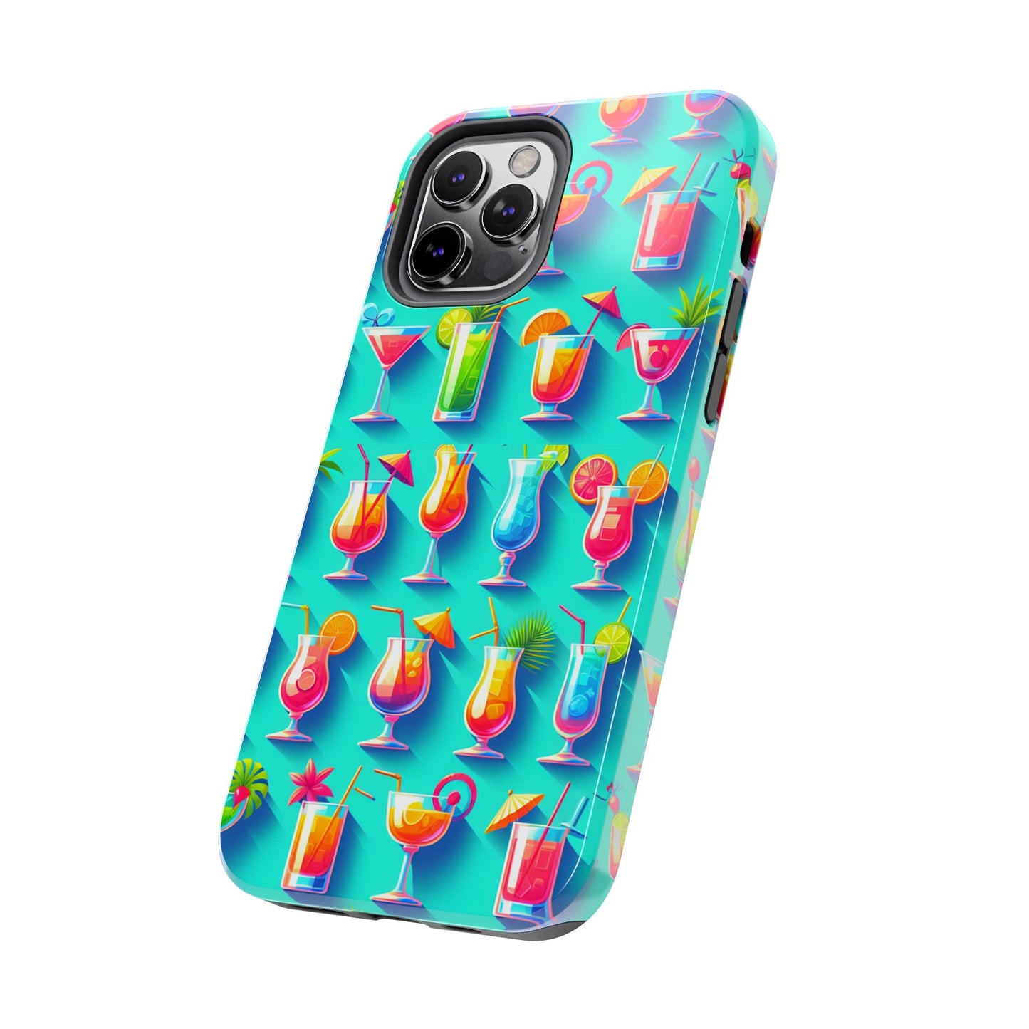 Cocktail Party Phone Case - Fun & Colorful Design for Summer Vibes - for iPhone
