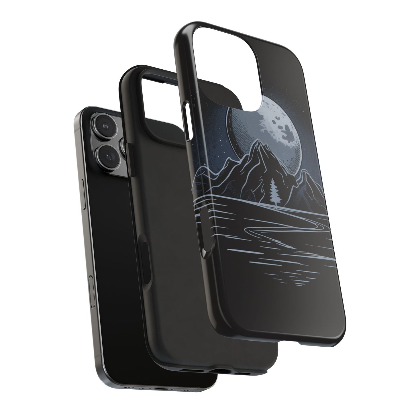 Moonlit Mountain Tough Phone Case Dark Fantasy