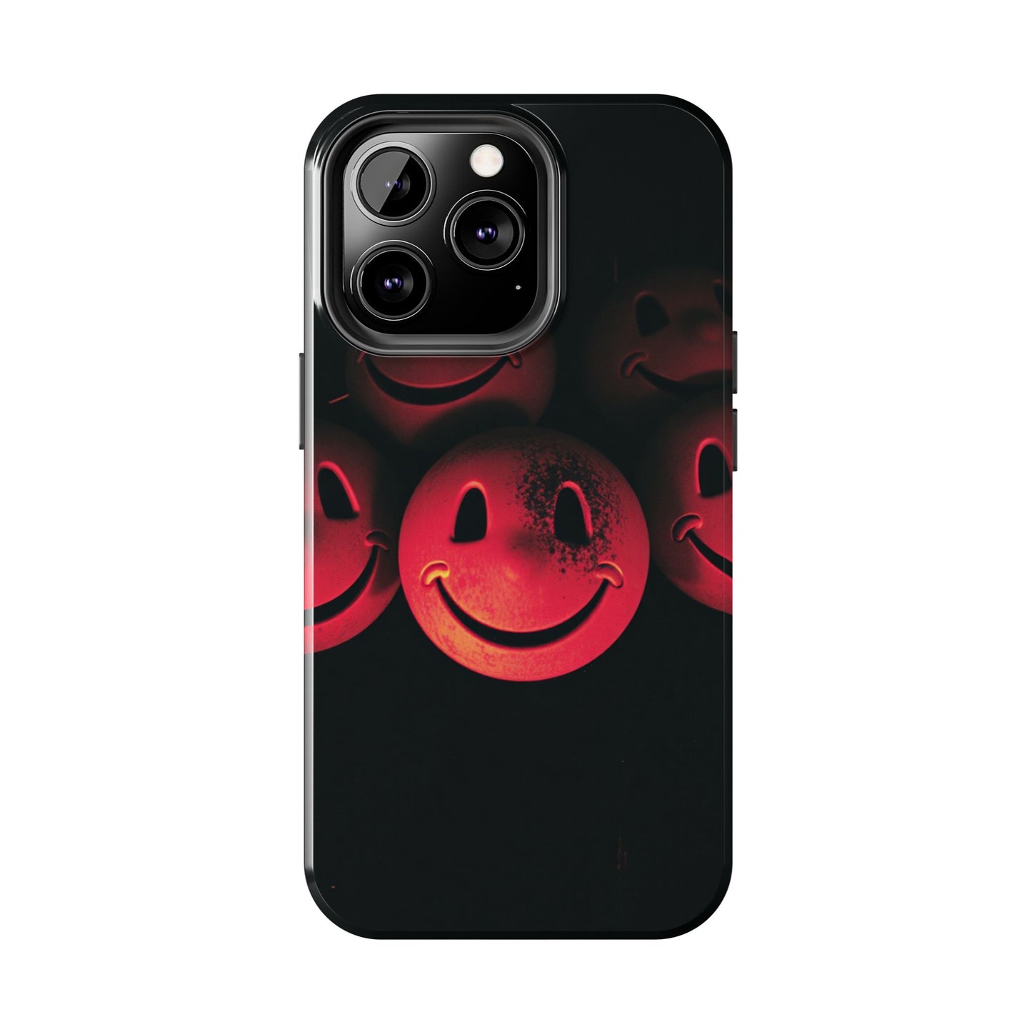 Smiley Face Tough Phone Case - Durable Protection with Fun Design