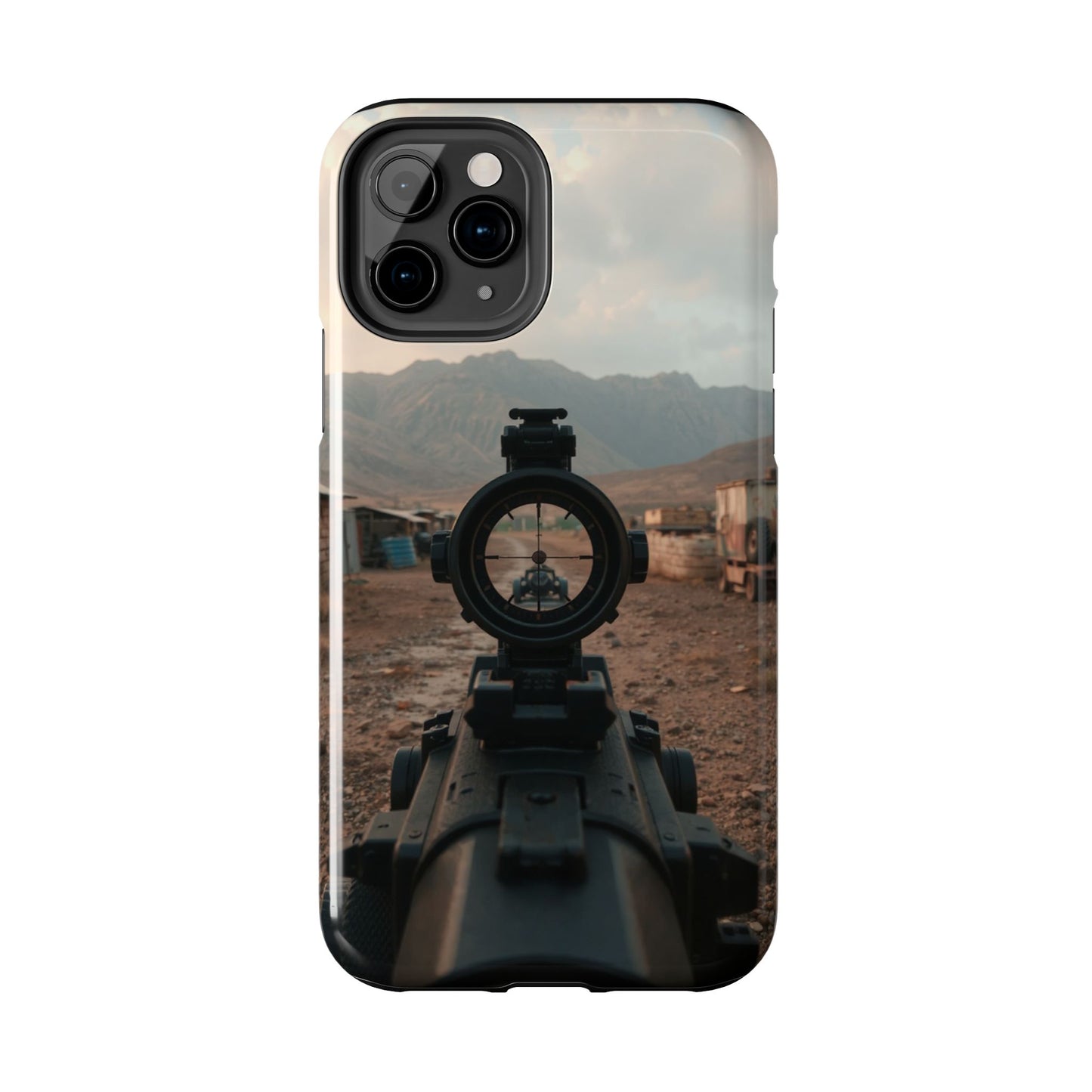 Tough Phone Case - Military Inspired Design with Sniper Scope
