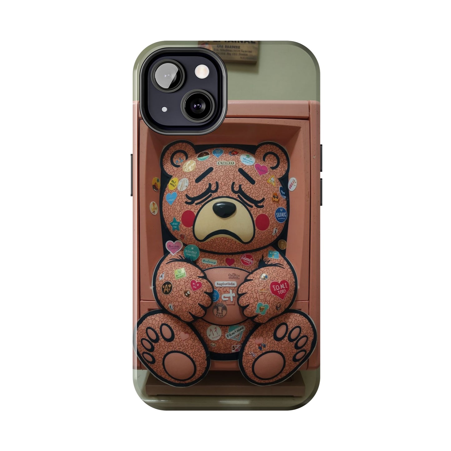 Cute Bear Tough Phone Case - Durable Protection with Fun Design