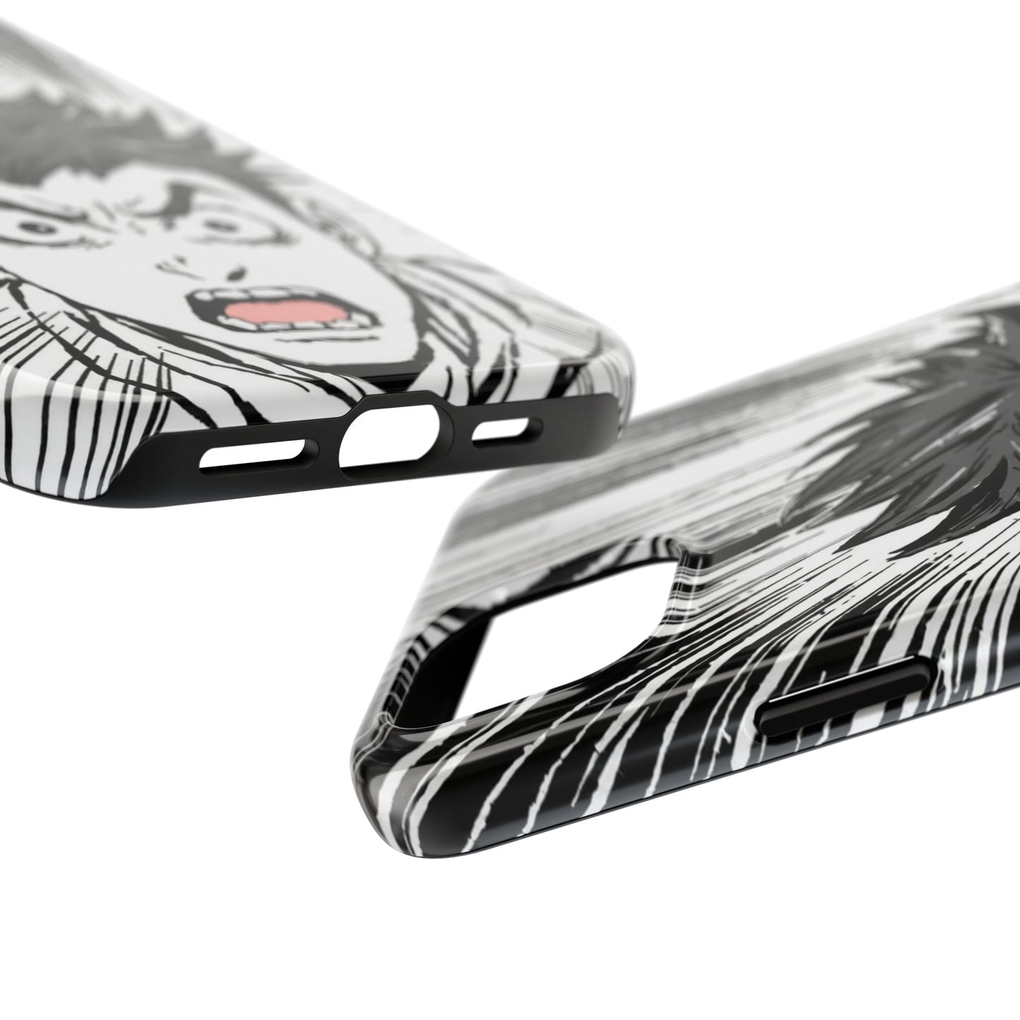 Intense Graphic Phone Case - Tough Design for Anime Fans