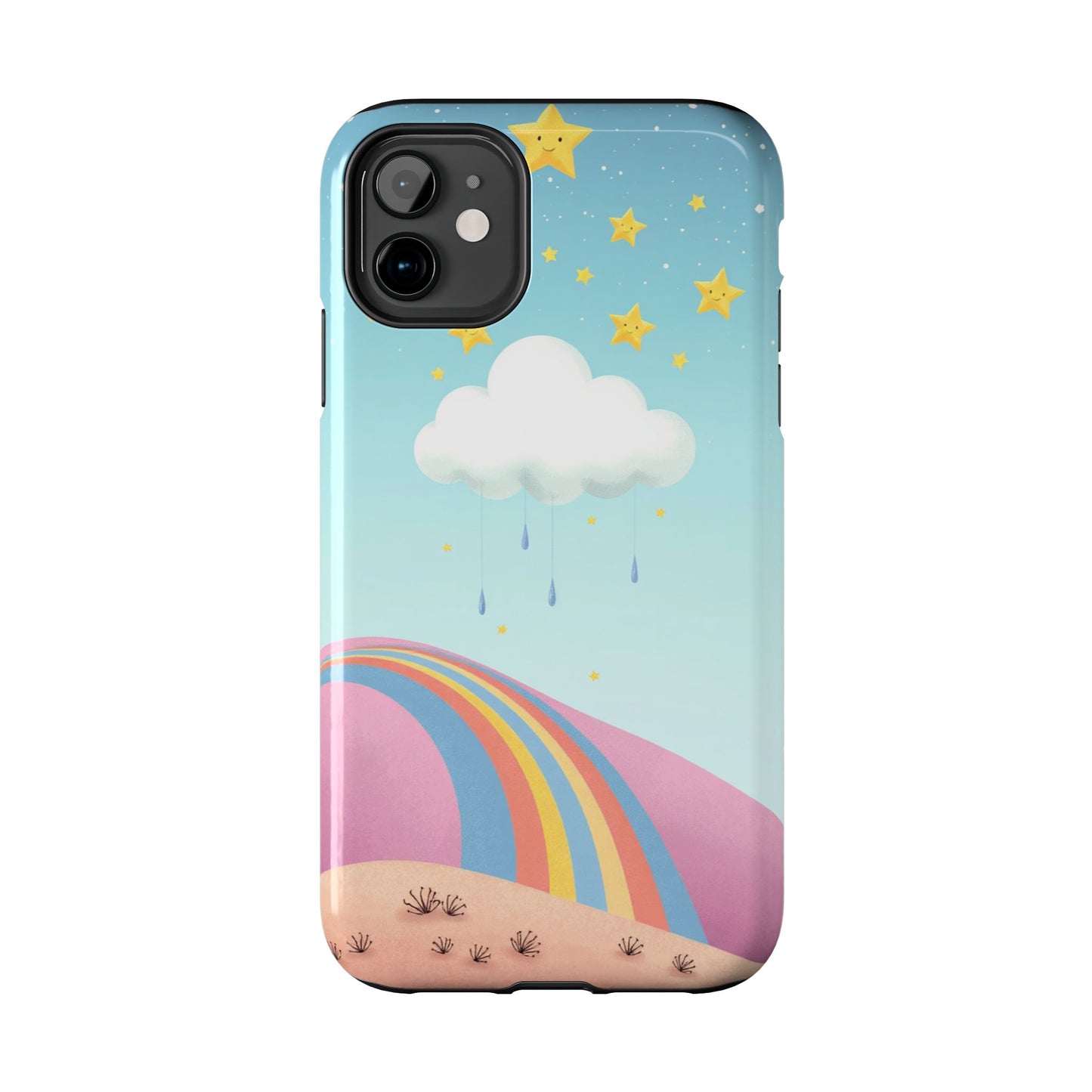 Colorful Rainbow Phone Case - Durable Tough Design for Adventurers