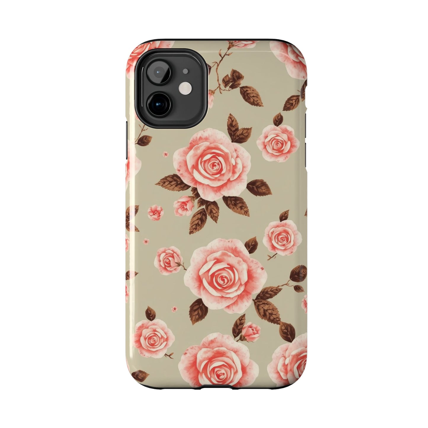 Elegant Floral Tough Phone Case for Stylish Protection - for iPhone