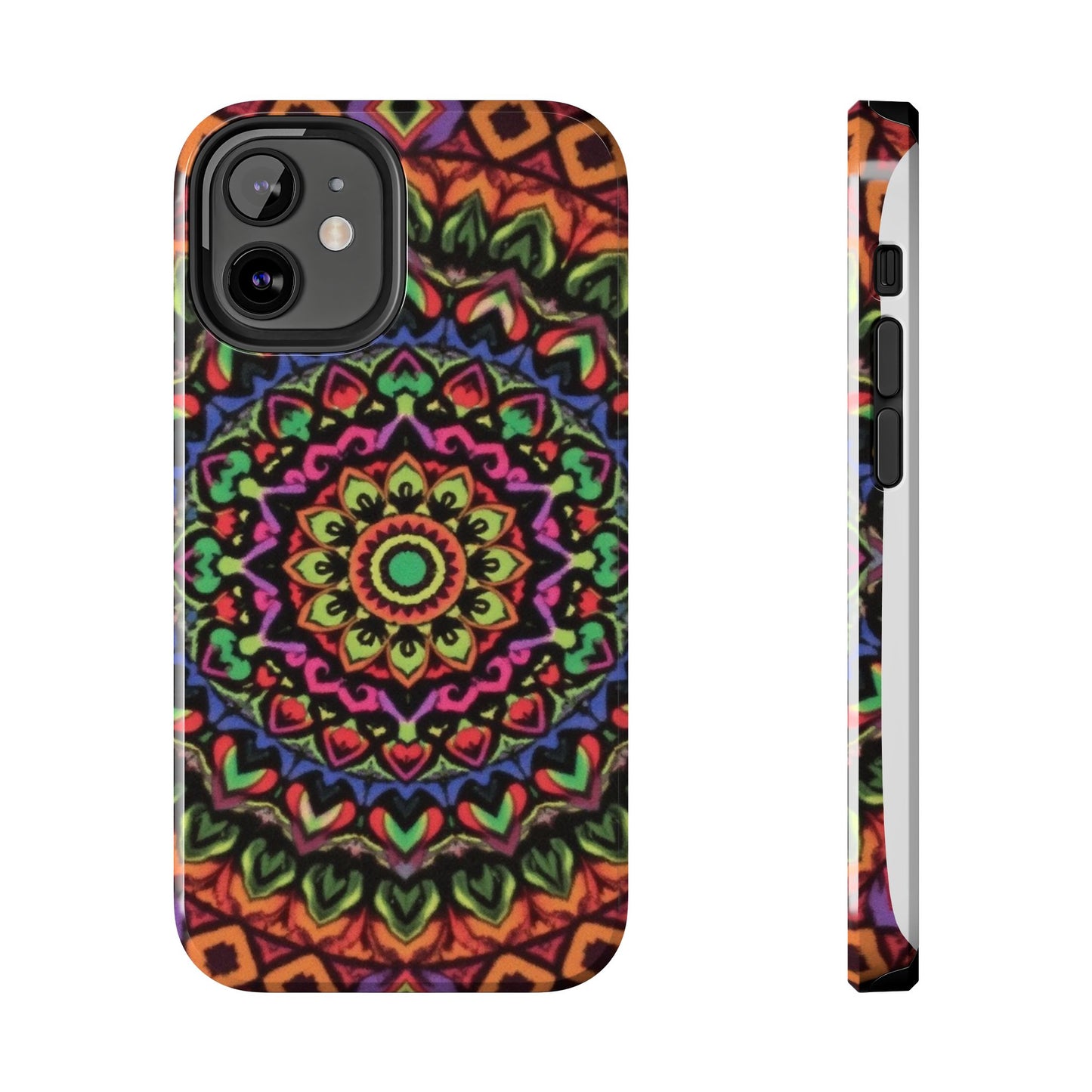 Colorful Mandala Tough Phone Case - Vibrant Designs for Trendy Protection - for iPhone