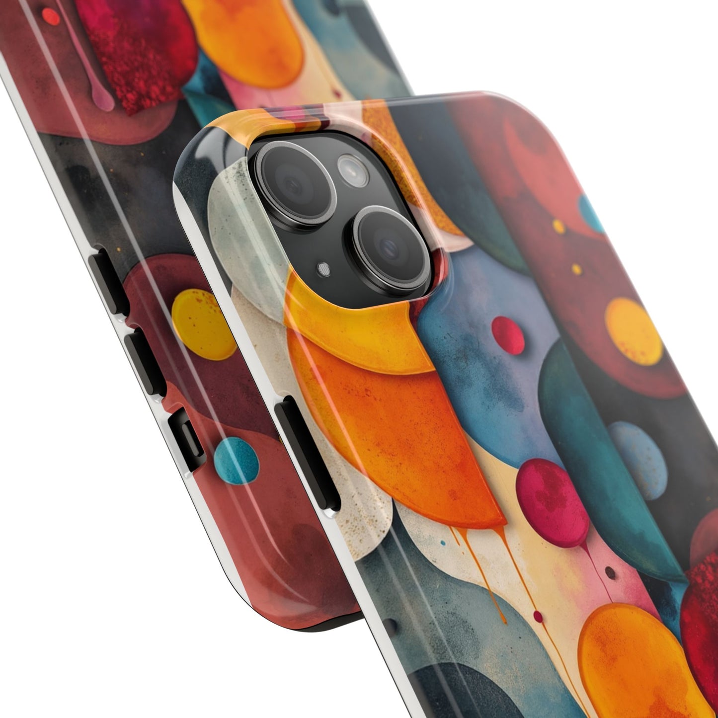Artistic Tough Phone Cases - Colorful Abstract Design for Trendy Protection - for iPhone
