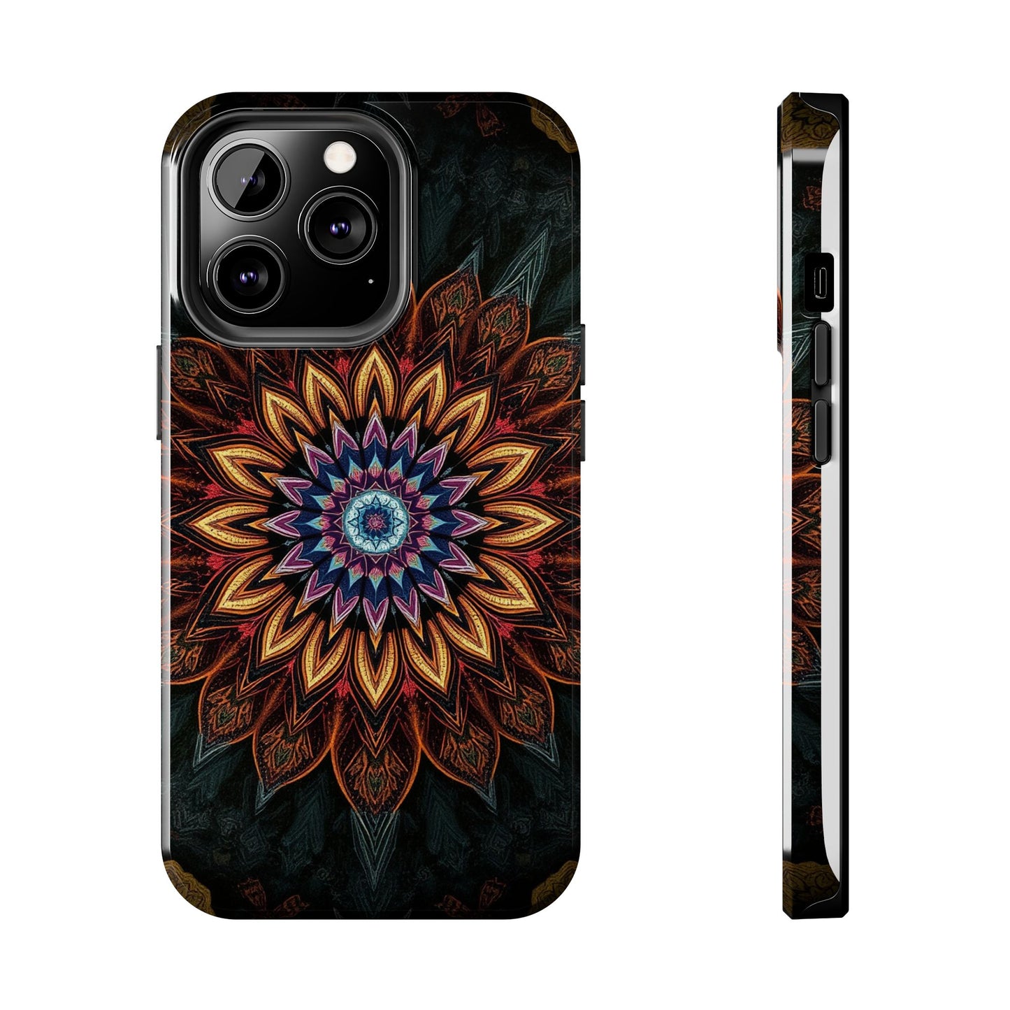 Mystic Mandala Tough Phone Case - Durable Protection with Artistic Design - for iPhone