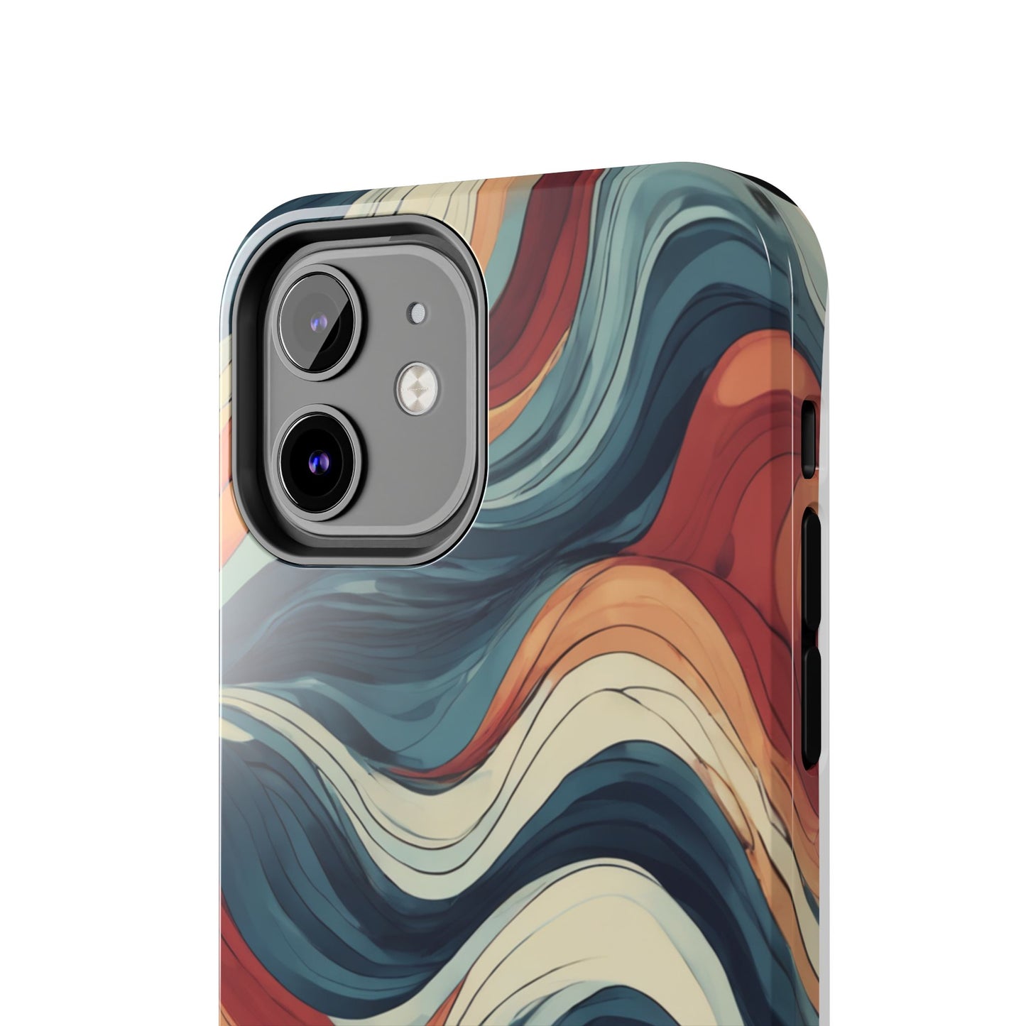 Abstract Wave Tough Phone Case | Stylish Protection for Daily Use - for iPhone