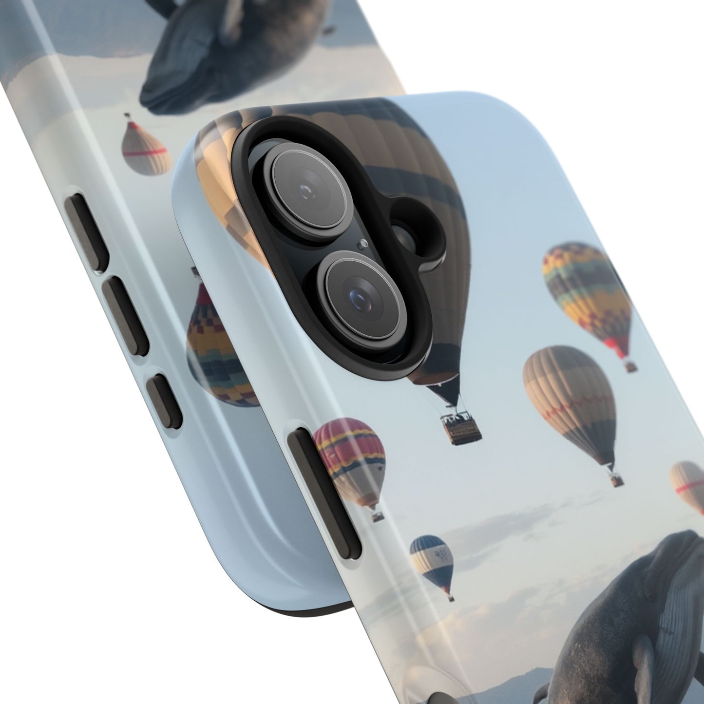 Whale Hot Air Balloon Tough Phone Case - Adventure & Nature Lovers