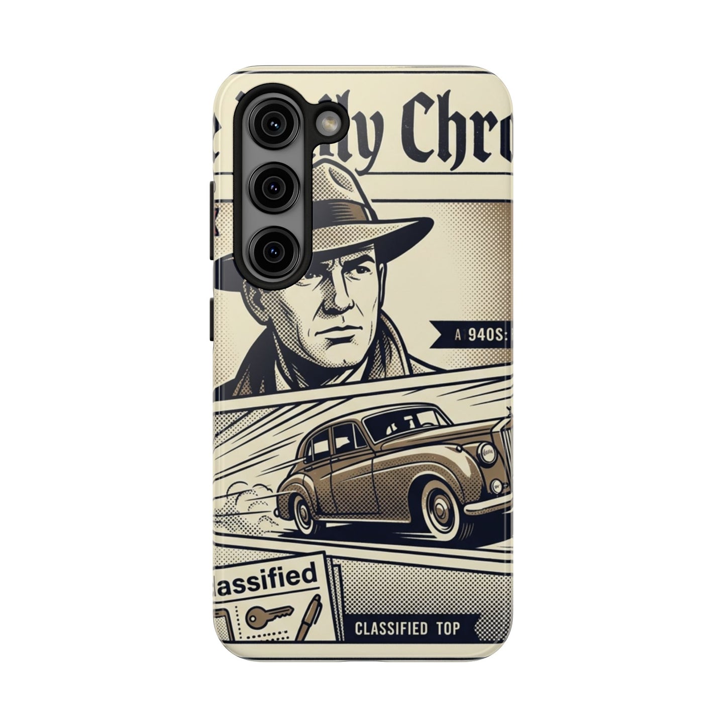 Old Newspaper Tough Phone Case