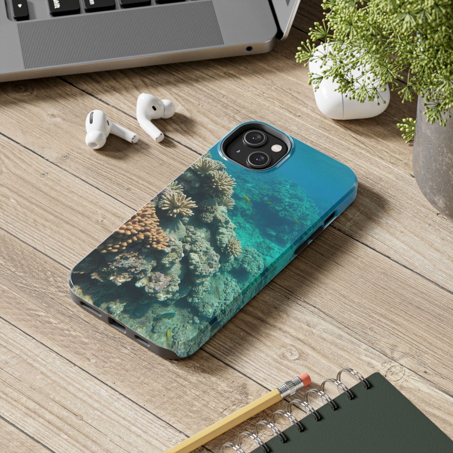 Coral Reef Tough Phone Case - Ocean Vibes Protection for Adventure Lovers