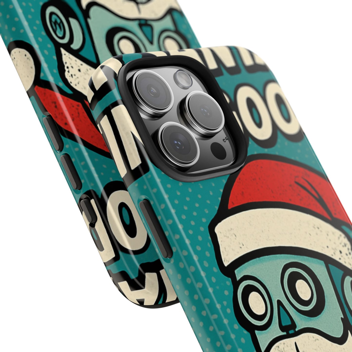 Santa Robot Phone Case - Durable Tough Design for Holidays