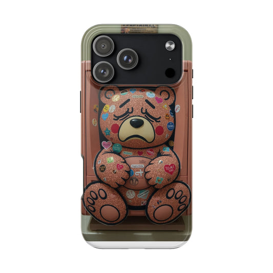 Cute Bear Tough Phone Case - Durable Protection with Fun Design