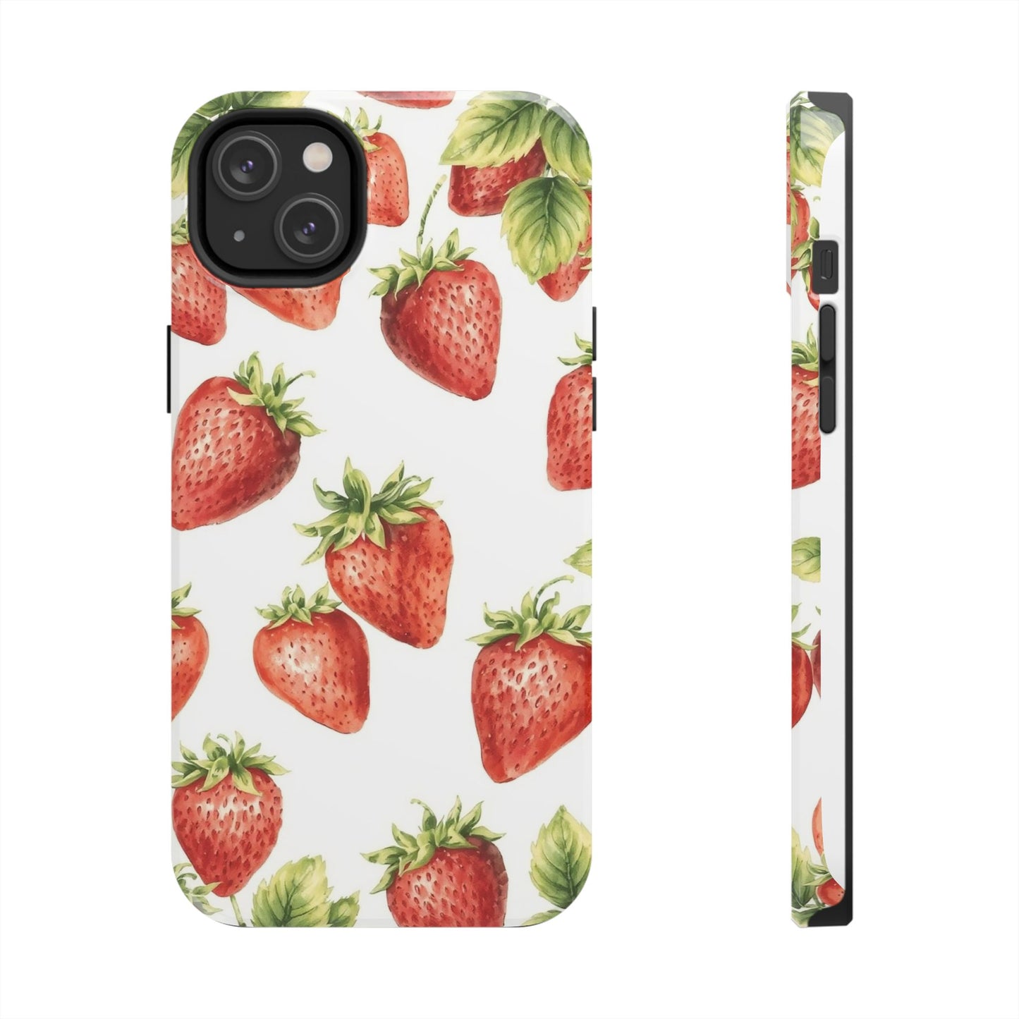 Strawberry Tough Phone Case - Durable Protection with a Fresh Design - for iPhone