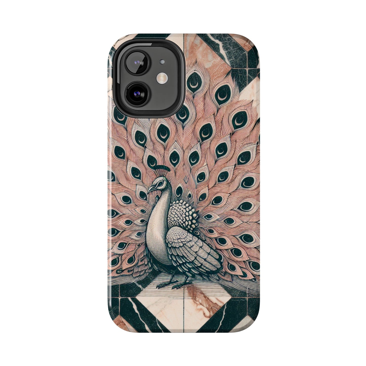 Peacock Tough Phone Case | Stylish & Durable Artwork - for iPhone