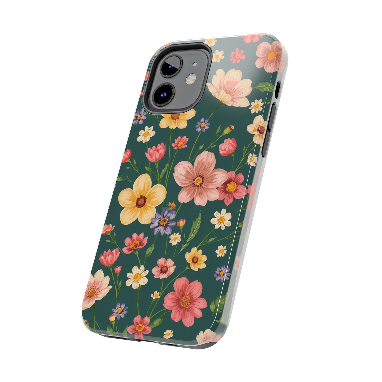 Vintage Spring Flowers Tough Phone Case - Durable Protection for iPhone