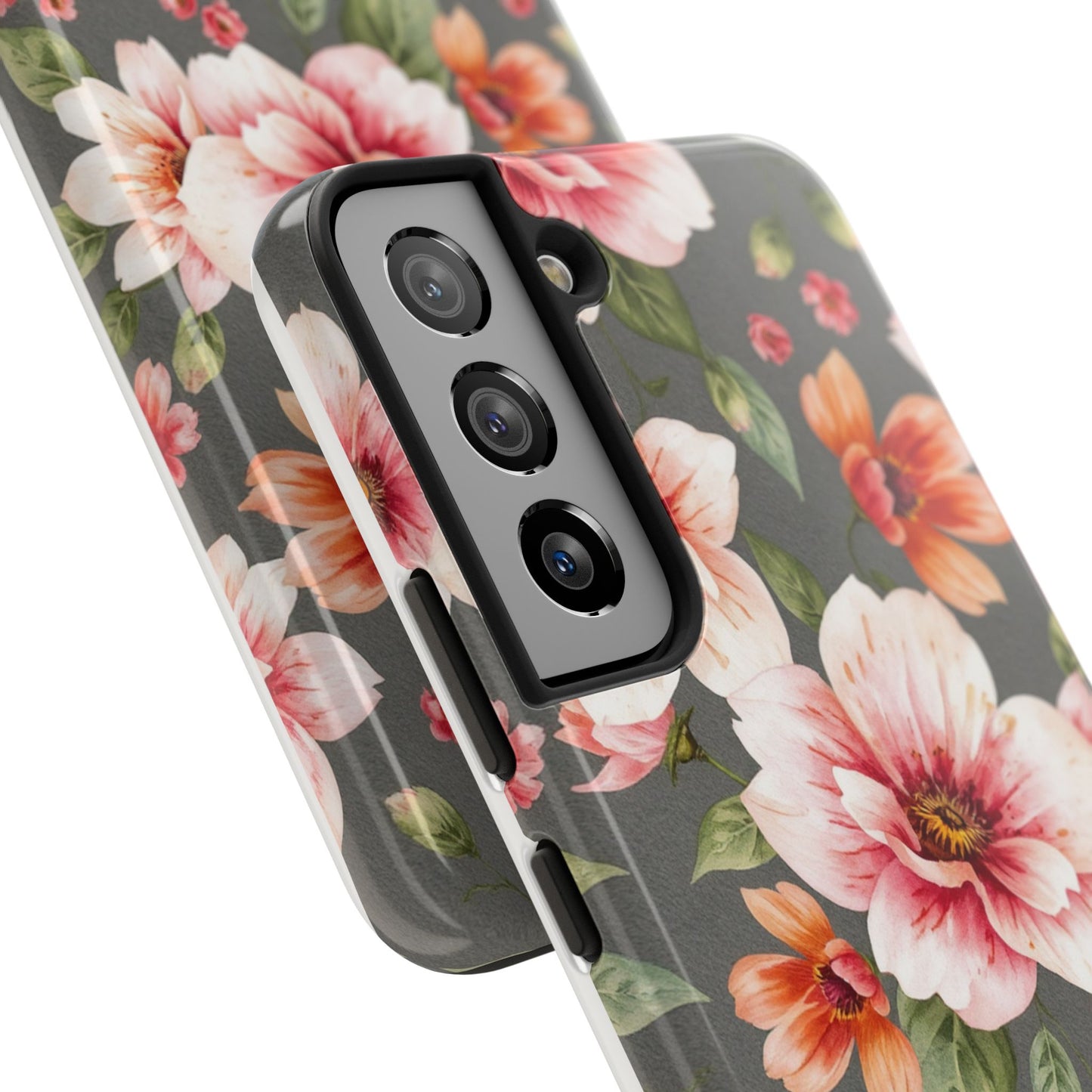 Floral Pink Tough Phone Case - Stylish & Durable Floral Design - for iPhone