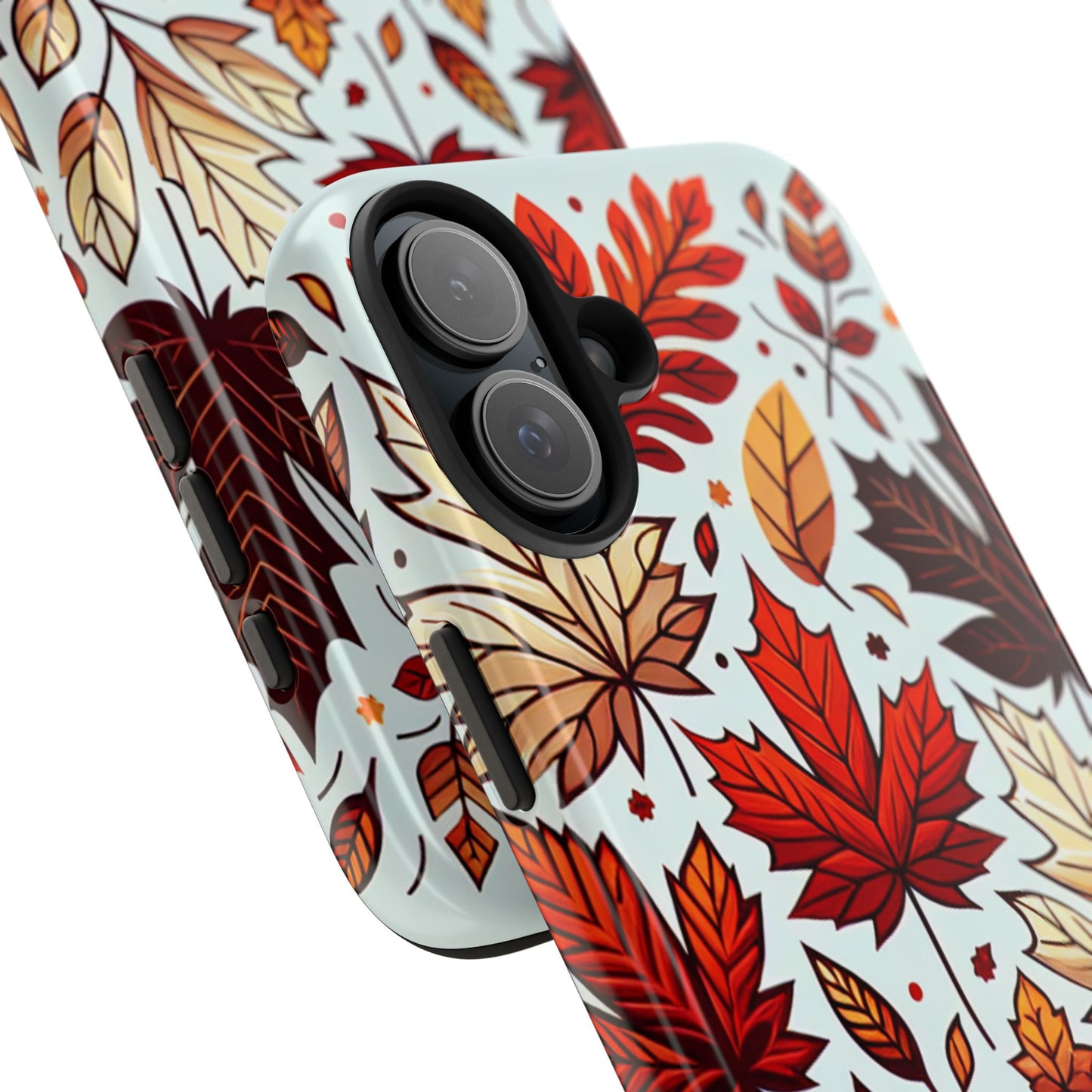 Autumn Leaves Tough Phone Case - Leaves Pattern - for iPhone