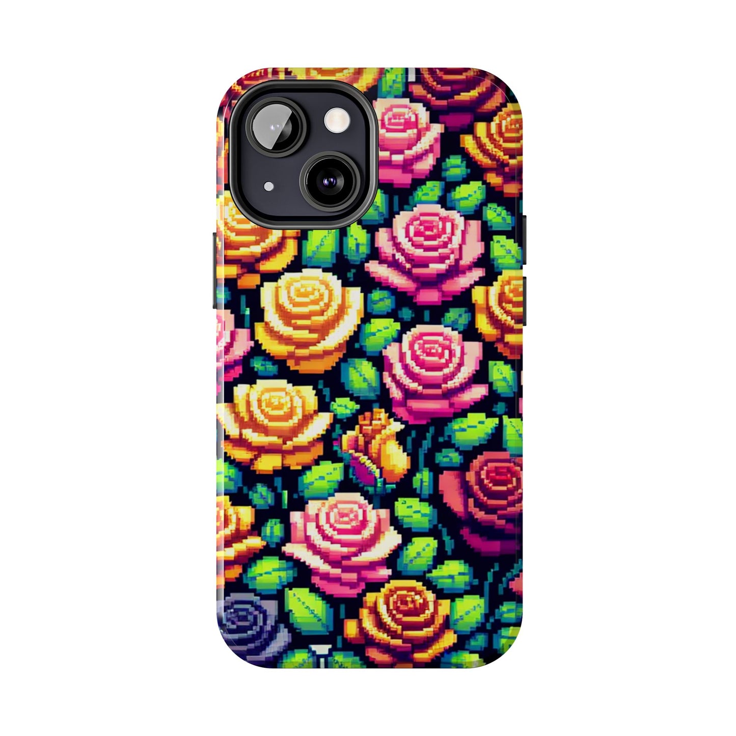 Vibrant Floral Tough Phone Case - Stylish Protection for Flower Lovers