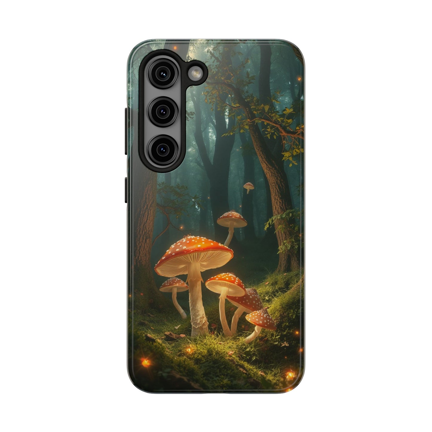 Whimsical Mushroom Tough Phone Case - Forest Fantasy Design