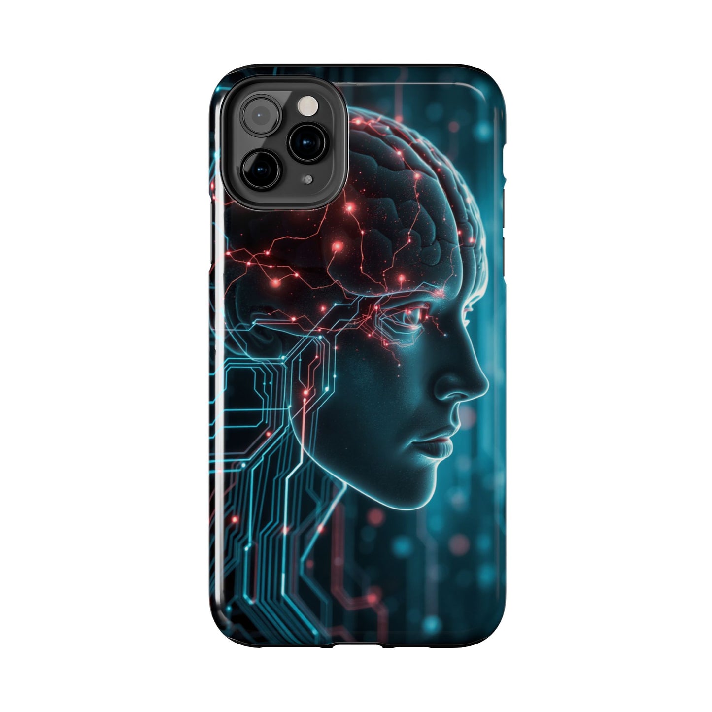 Futuristic Brain Design Tough Phone Case