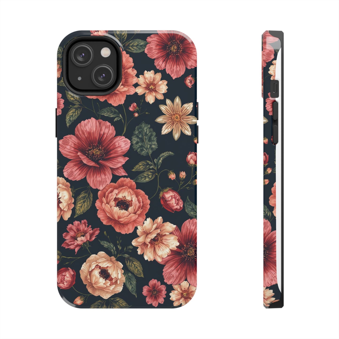 Spring Power! Floral Tough Phone Case - Durable Protection with Elegant Flower Design - for iPhone