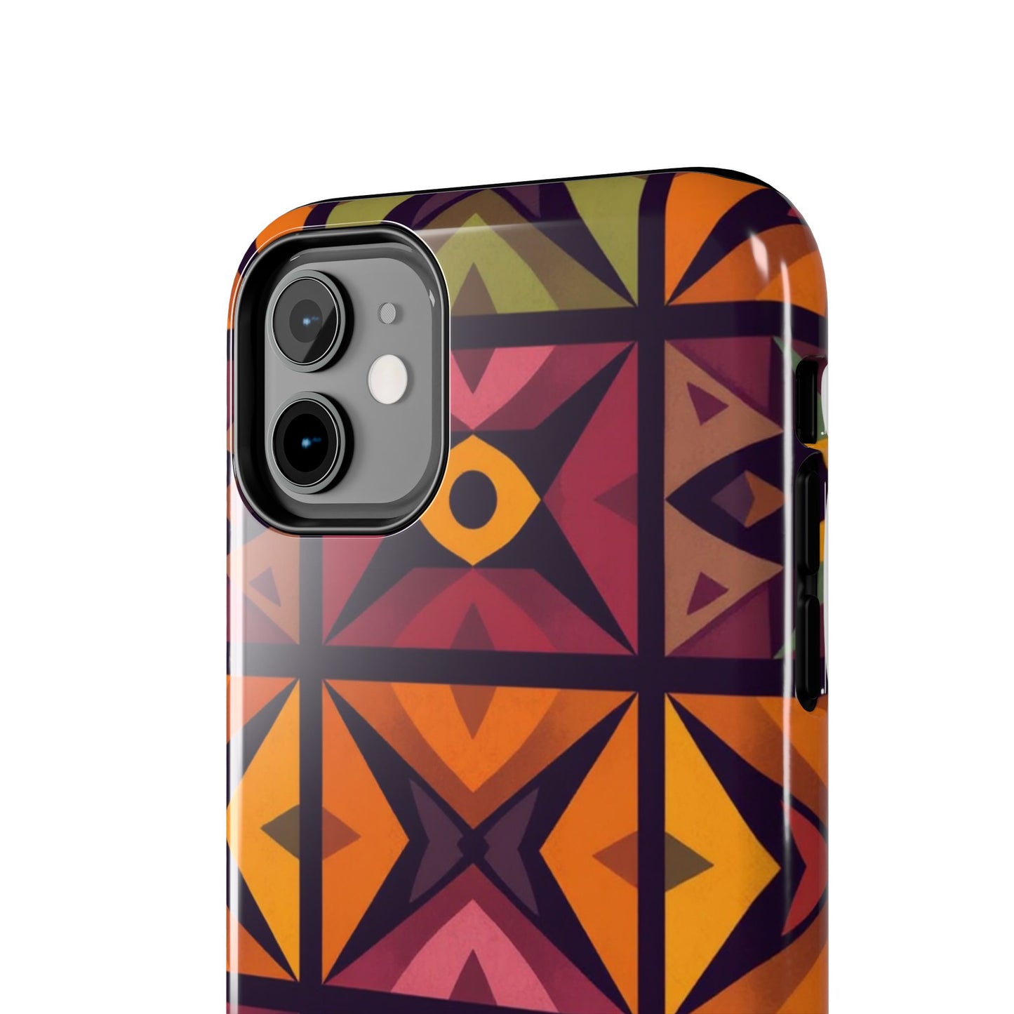 Vibrant Tribal Geometric Tough Phone Case - Colorful Protection for Your iPhone