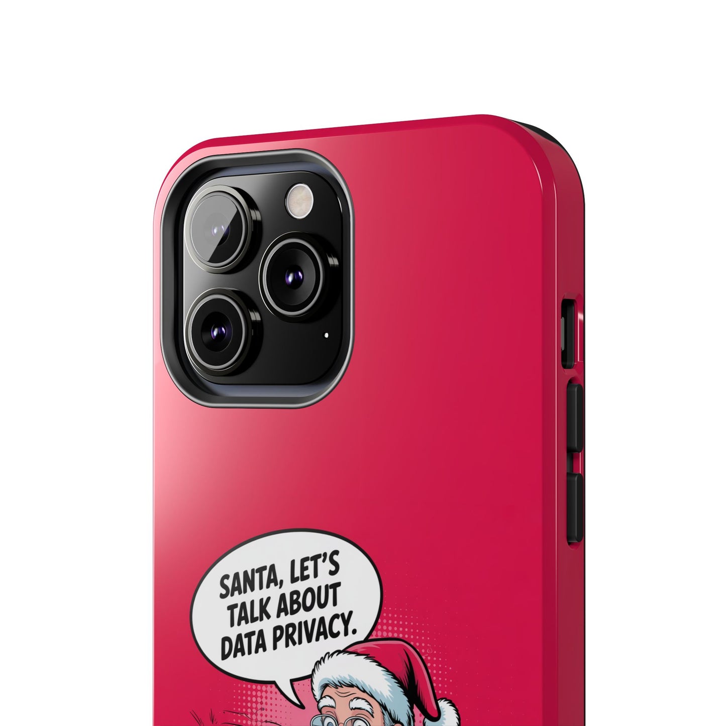Santa Data Privacy Design Tough iPhone Case for Christmas