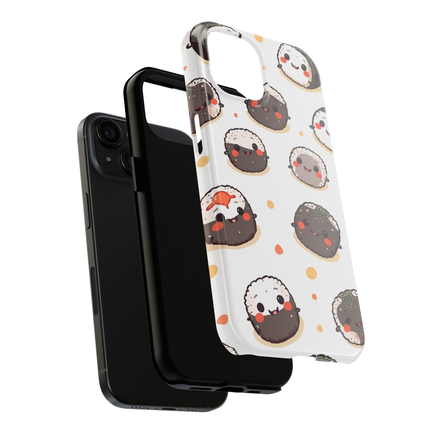 Cute Sushi Tough Phone Case - Kawaii Design for Food Lovers
