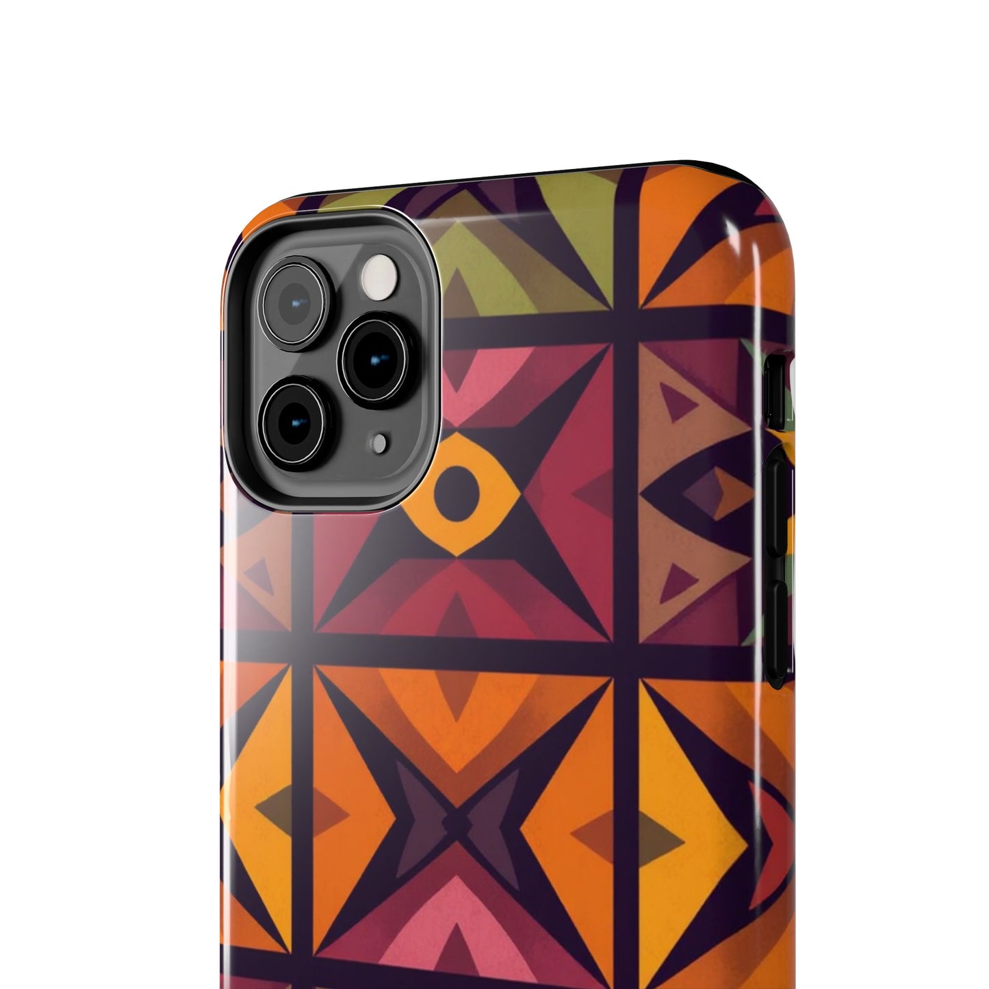 Vibrant Tribal Geometric Tough Phone Case - Colorful Protection for Your iPhone
