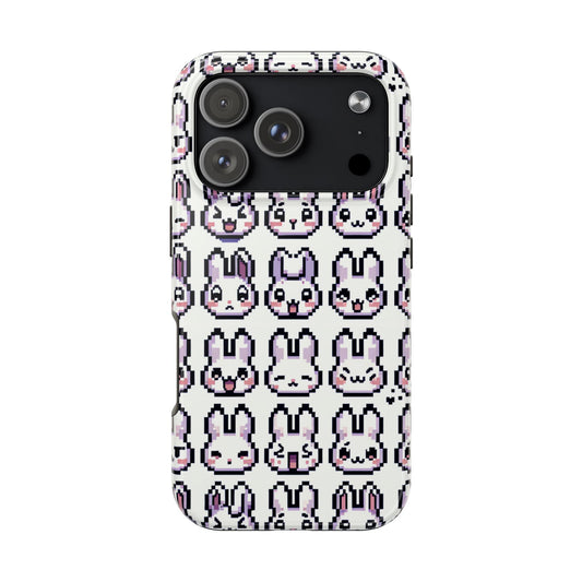 Cute Pixel Bunny Tough Phone Case - Stylish & Protective Cover for iPhone