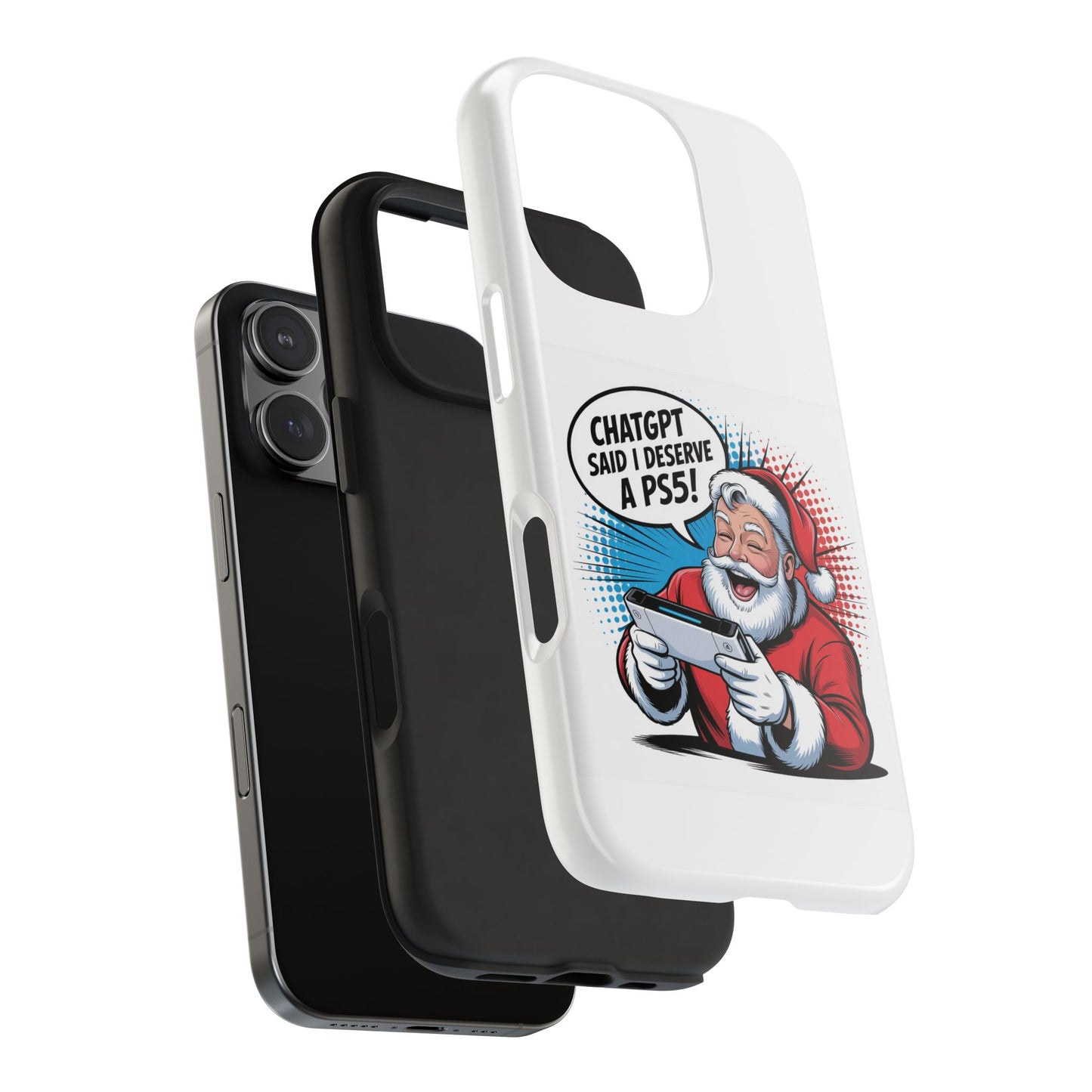 Santa Laughing  Phone Case - "CHATGPT Said I Deserve A PS5!"