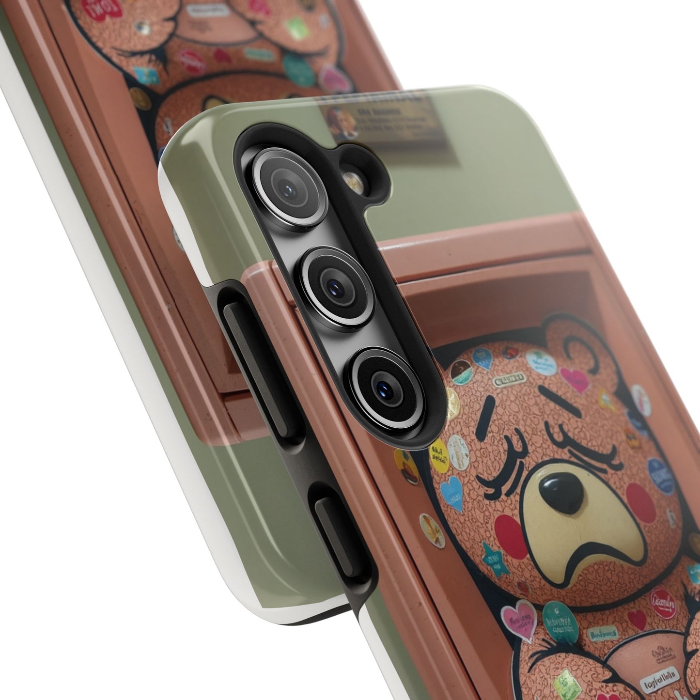 Cute Bear Tough Phone Case - Durable Protection with Fun Design