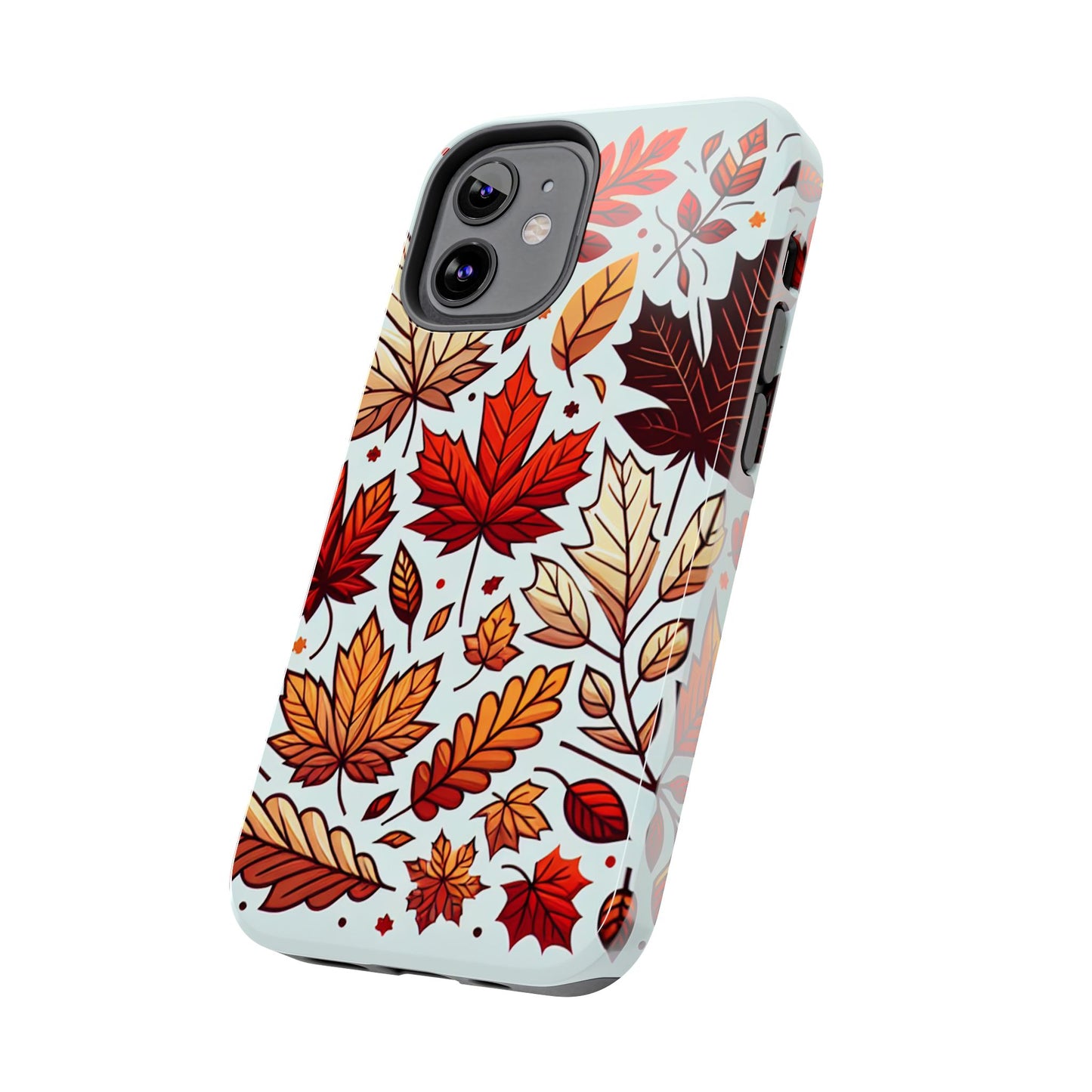 Autumn Leaves Tough Phone Case - Leaves Pattern - for iPhone