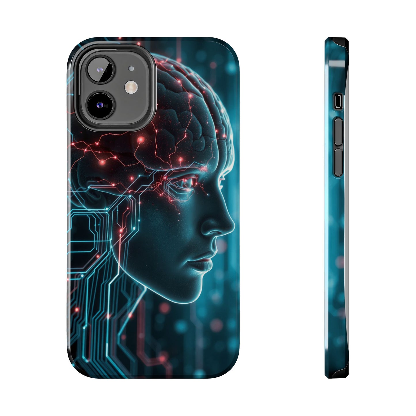 Futuristic Brain Design Tough Phone Case