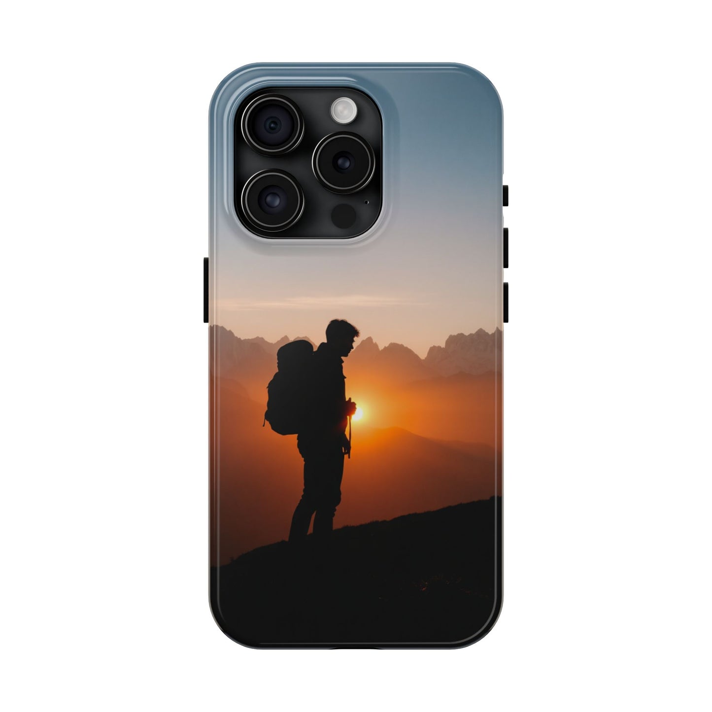 Explorer Adventure Sunset Mountain iPhone Case