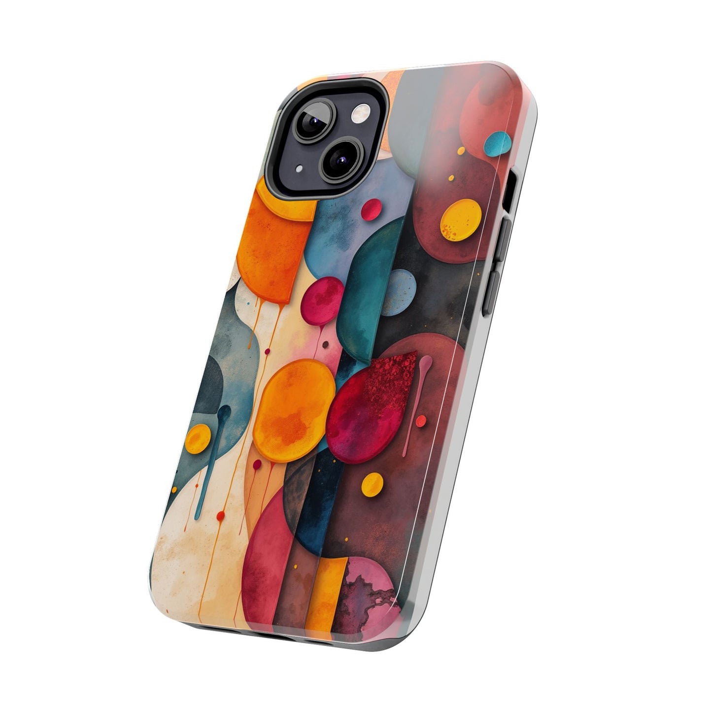 Artistic Tough Phone Cases - Colorful Abstract Design for Trendy Protection - for iPhone