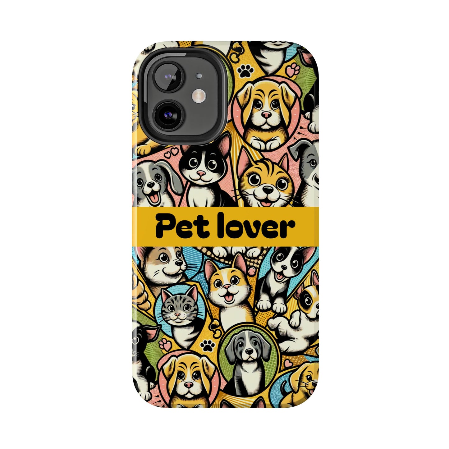 Pet Lover Tough Phone Case - Colorful Animal Design - for iPhone