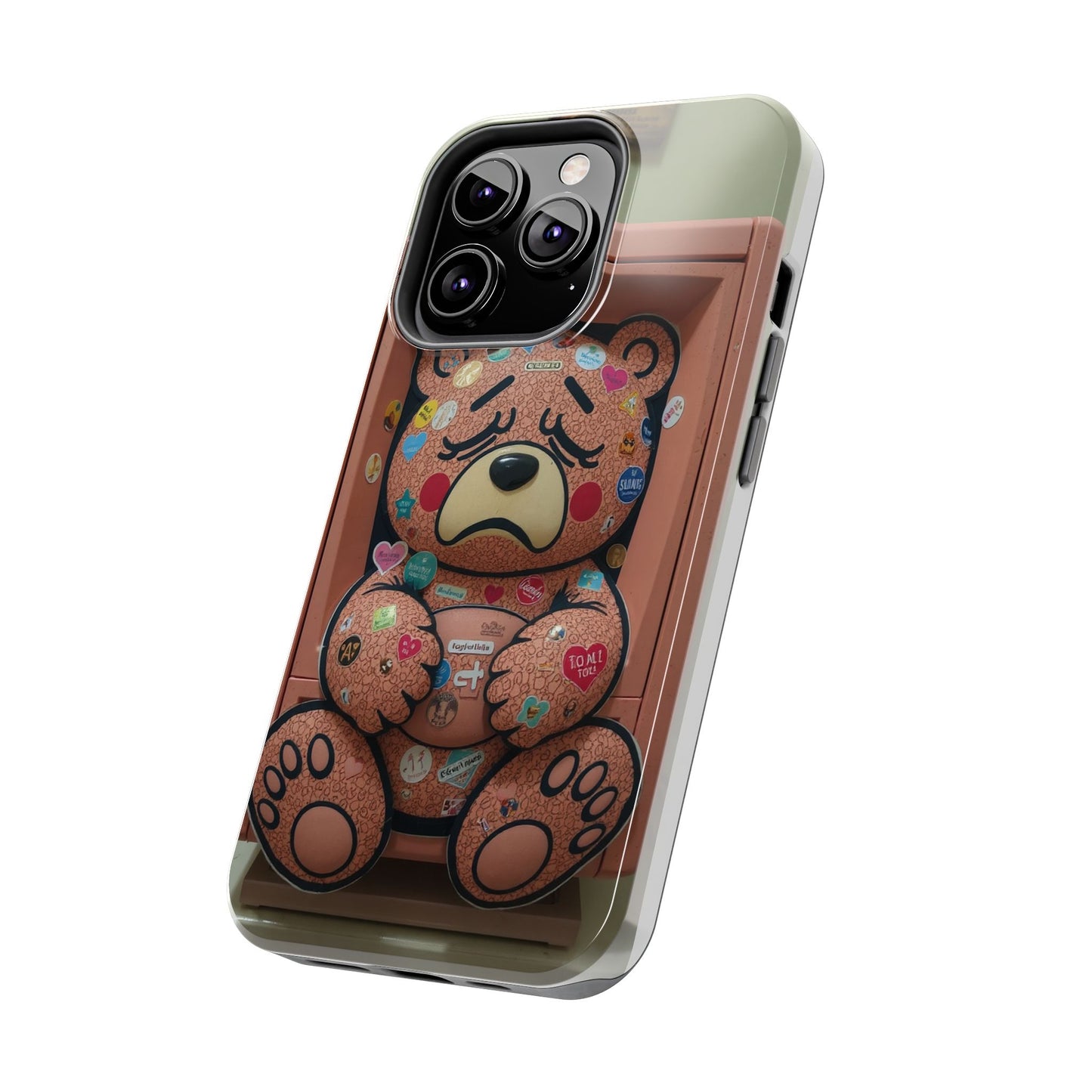 Cute Bear Tough Phone Case - Durable Protection with Fun Design