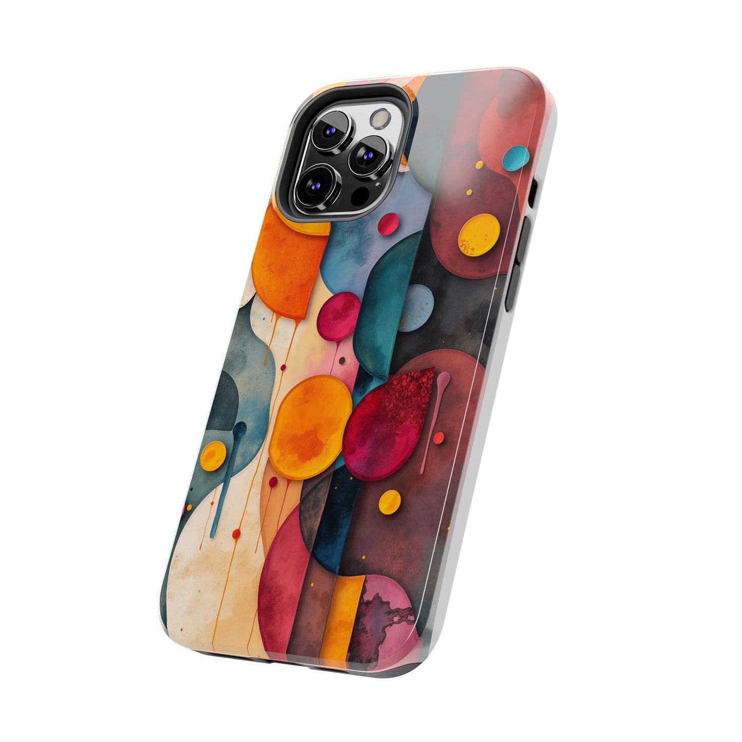 Artistic Tough Phone Cases - Colorful Abstract Design for Trendy Protection - for iPhone